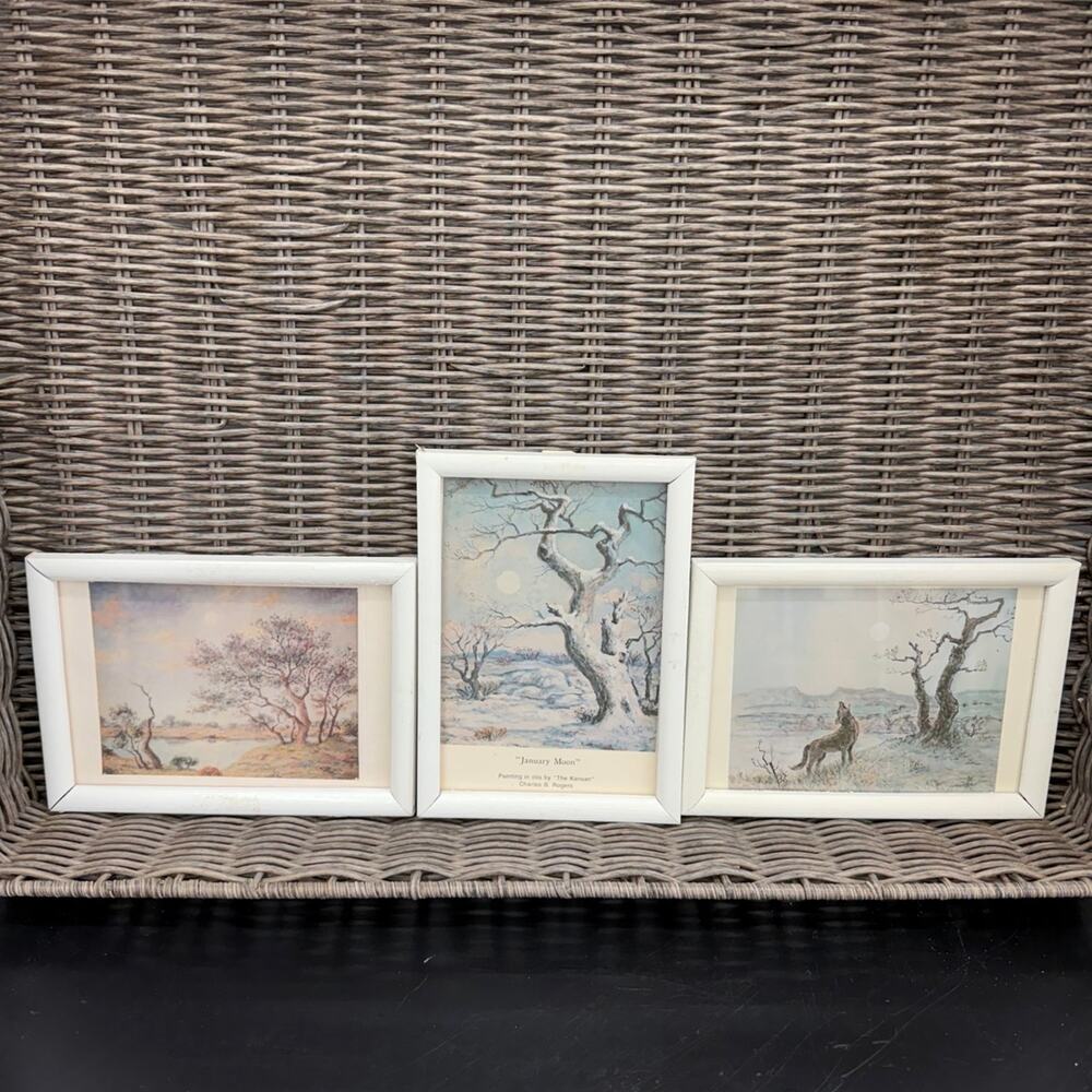 Charles B. Rogers Framed prints 4x6 Set 0f 3